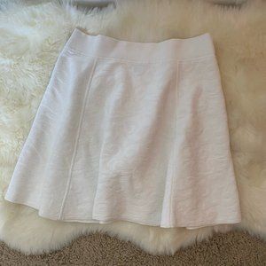 Theory White Skater Skirt